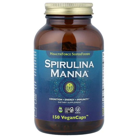 HealthForce Superfoods, Spirulina Manna™, 150 VeganCaps™