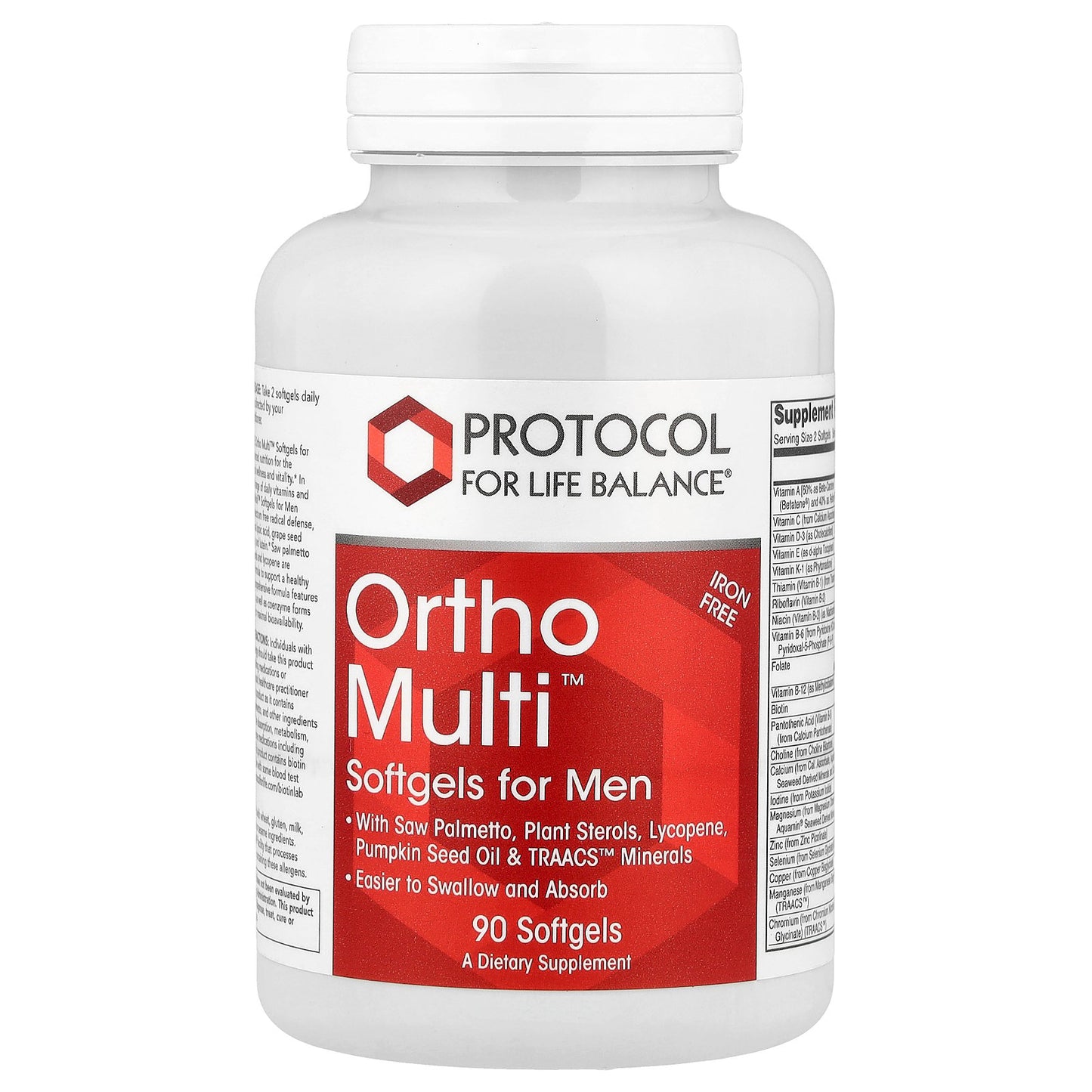Protocol for Life Balance, Ortho Multi™, Softgels for Men, 90 Softgels