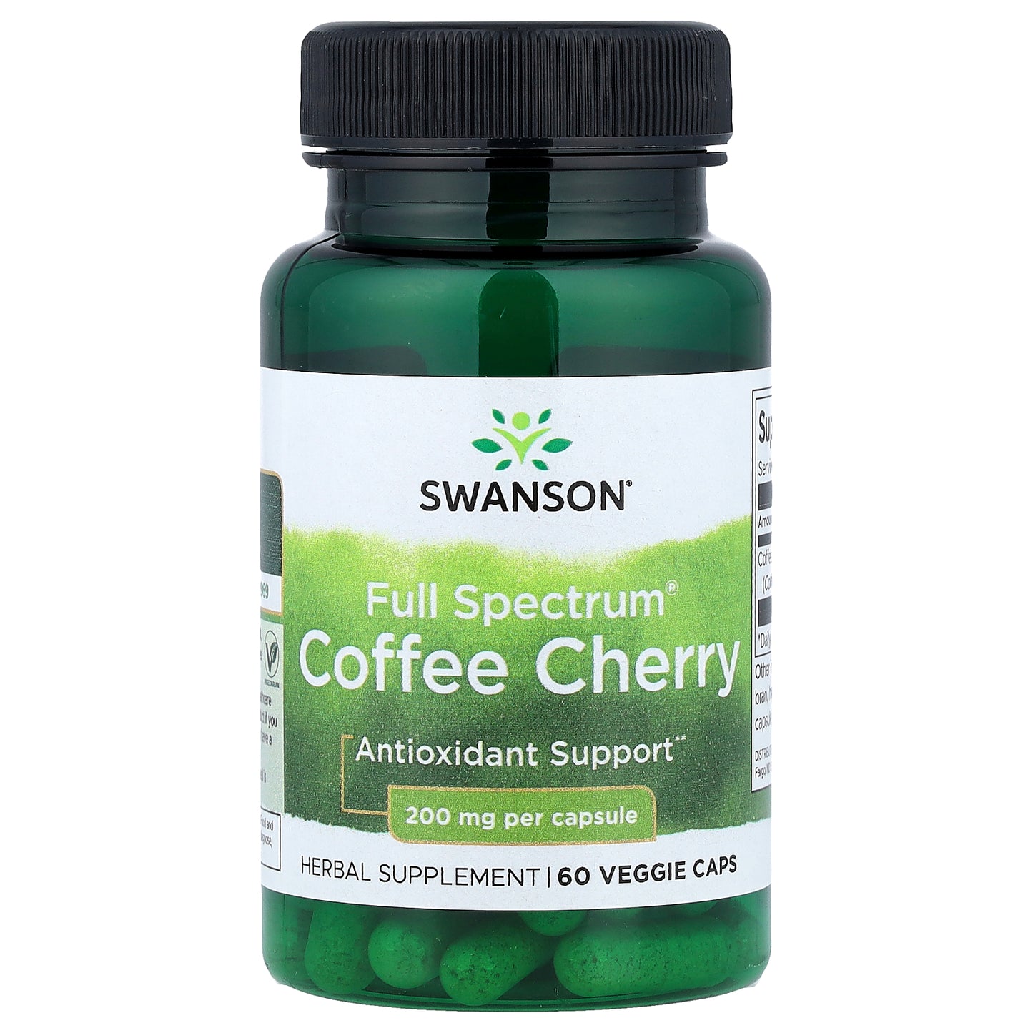 Swanson, Full Spectrum®, Coffee Cherry, 200 mg, 60 Veggie Caps