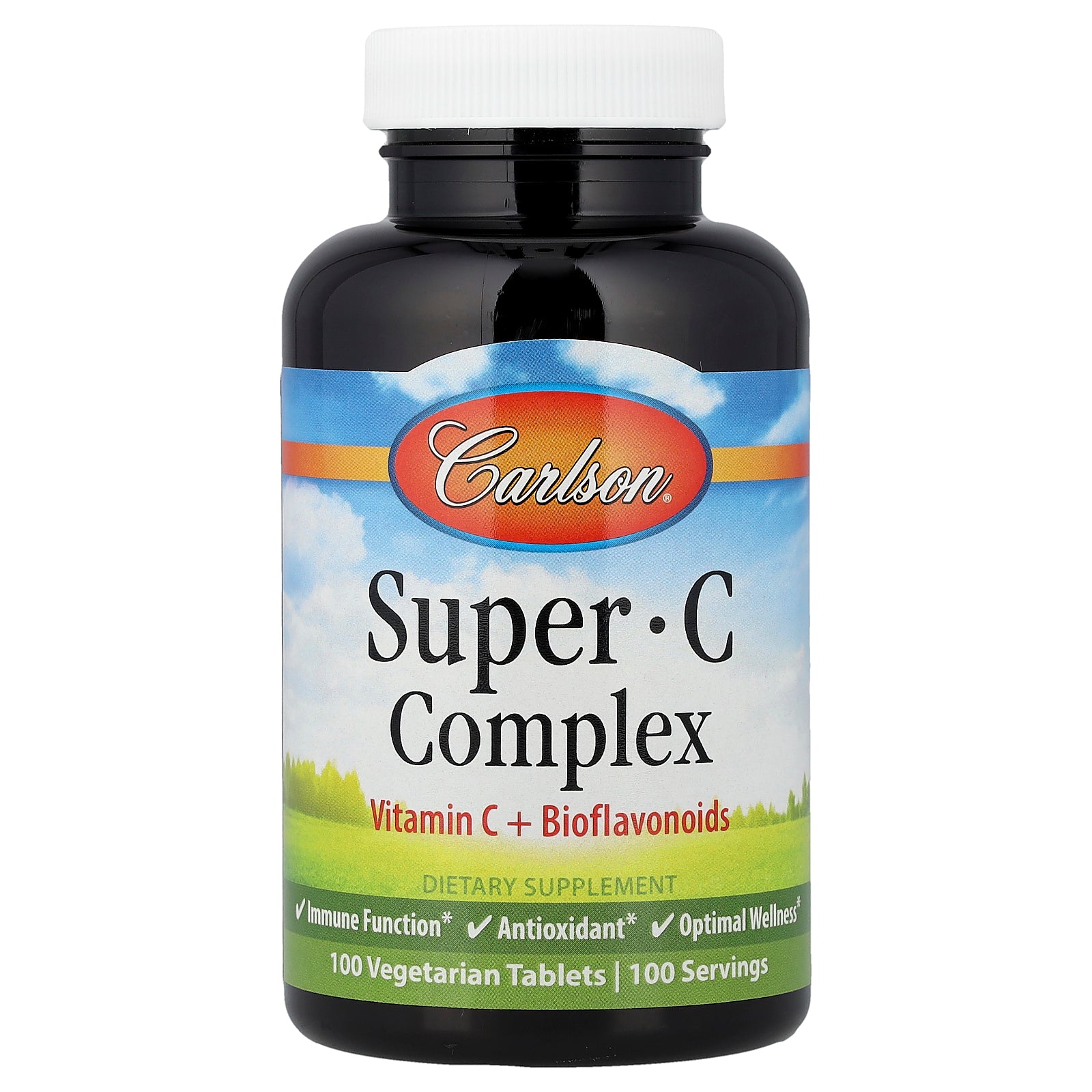Carlson, Super C Complex, 100 Vegetarian Tablets