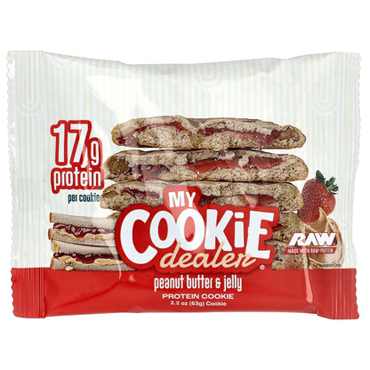 My Cookie Dealer Protein, Protein Cookie, Peanut Butter & Jelly, 12 Cookies, 2.2 oz (63 g) Each