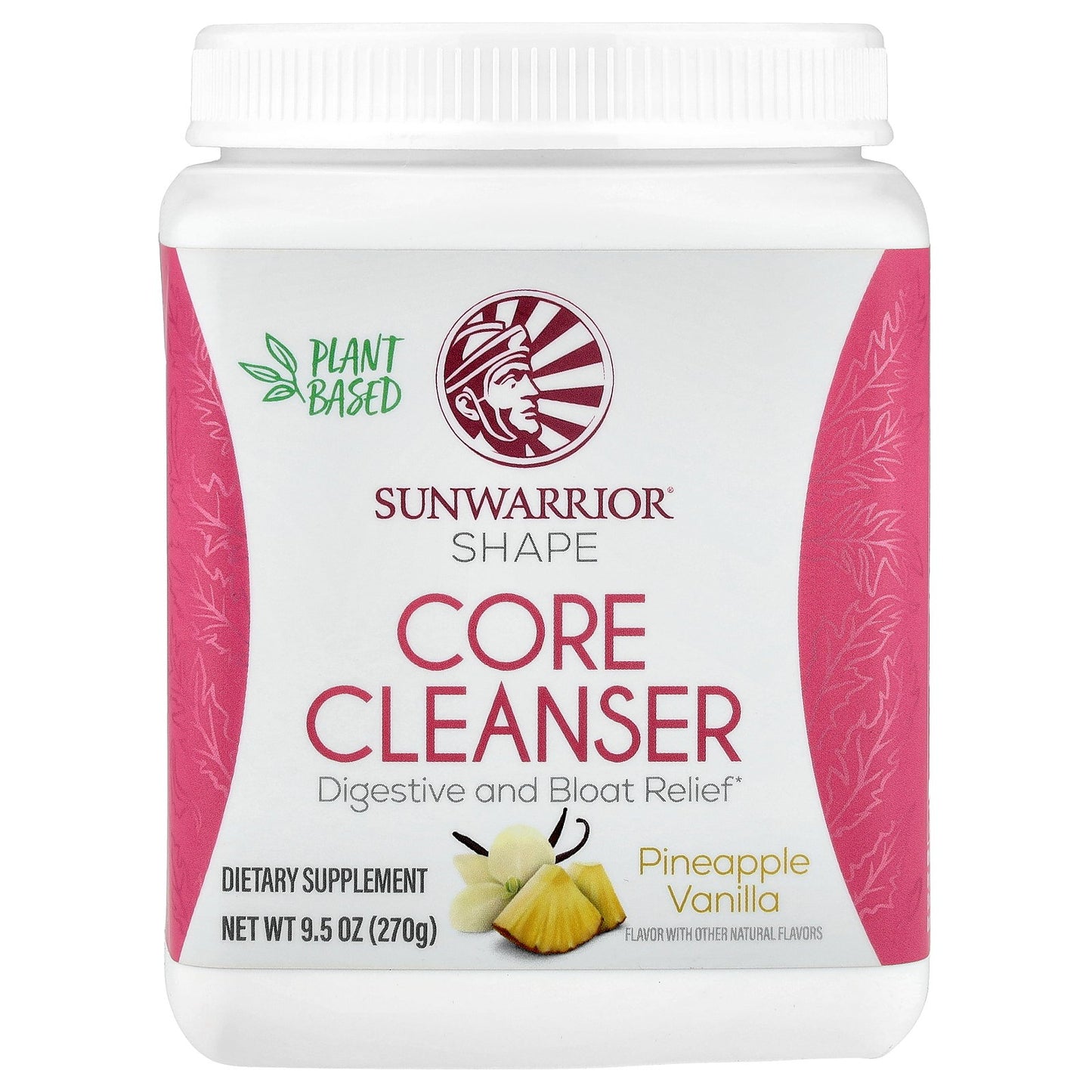 Sunwarrior, Shape, Core Cleanser, Pineapple Vanilla, 9.5 oz (270 g)