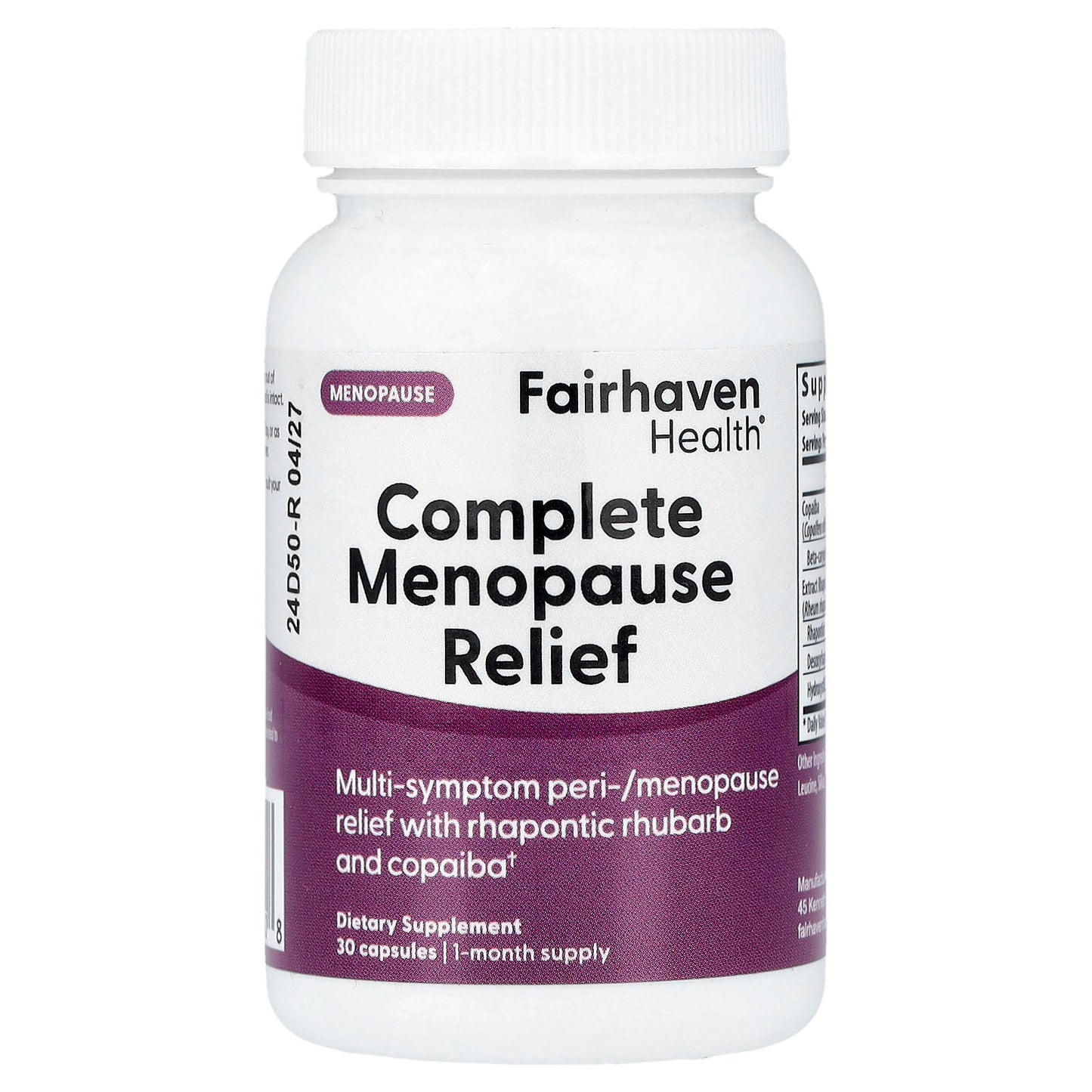 Fairhaven Health, Complete Menopause Relief, 30 Capsules