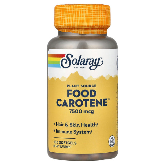 Solaray, Plant Sourced Food Carotene™, 100 Softgels