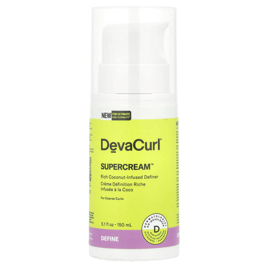 DevaCurl, Supercream™, Rich Coconut-Infused Definer, For Coarse Curls , 5.1 fl oz (150 ml)
