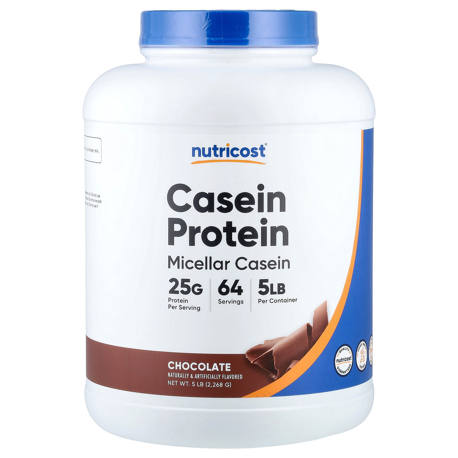 Nutricost, Casein Protein, Chocolate, 5 lb (2,268 g)