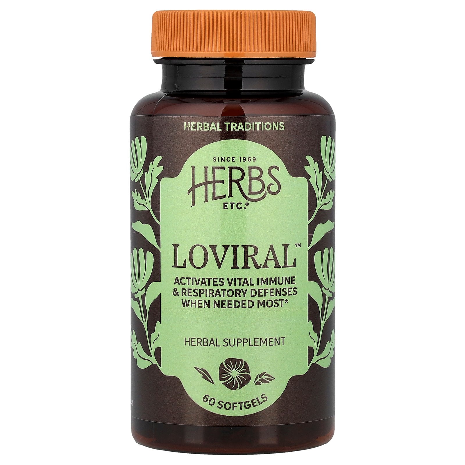 Herbs Etc., Loviral™, 60 Softgels