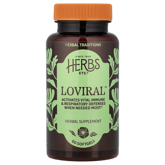 Herbs Etc., Loviral™, 60 Softgels