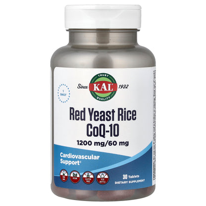 KAL, Red Yeast Rice & CoQ-10, 30 Tablets