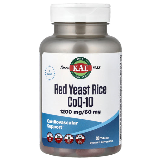 KAL, Red Yeast Rice & CoQ-10, 30 Tablets