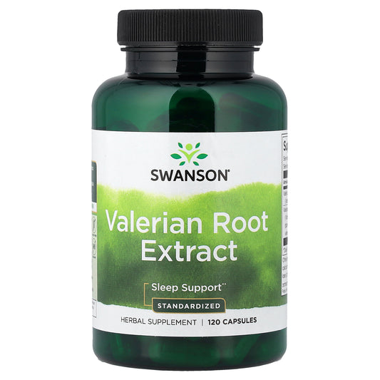 Swanson, Valerian Root Extract, Standardized, 120 Capsules