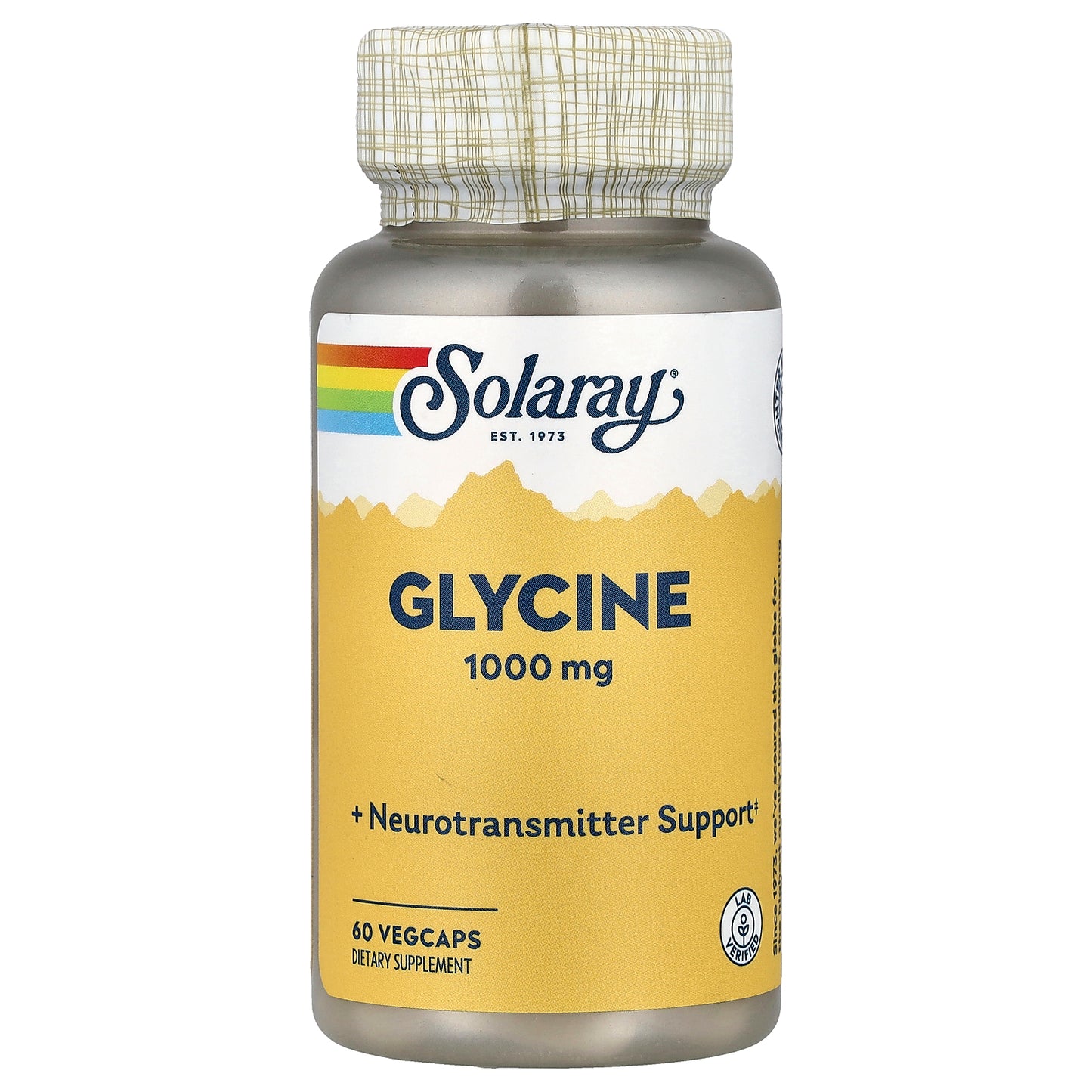 Solaray, Glycine , 1,000 mg , 60 VegCaps