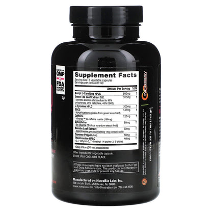 NutraBio Labs, ThermoFuel V.9 Women's Formula, 120 V-Caps