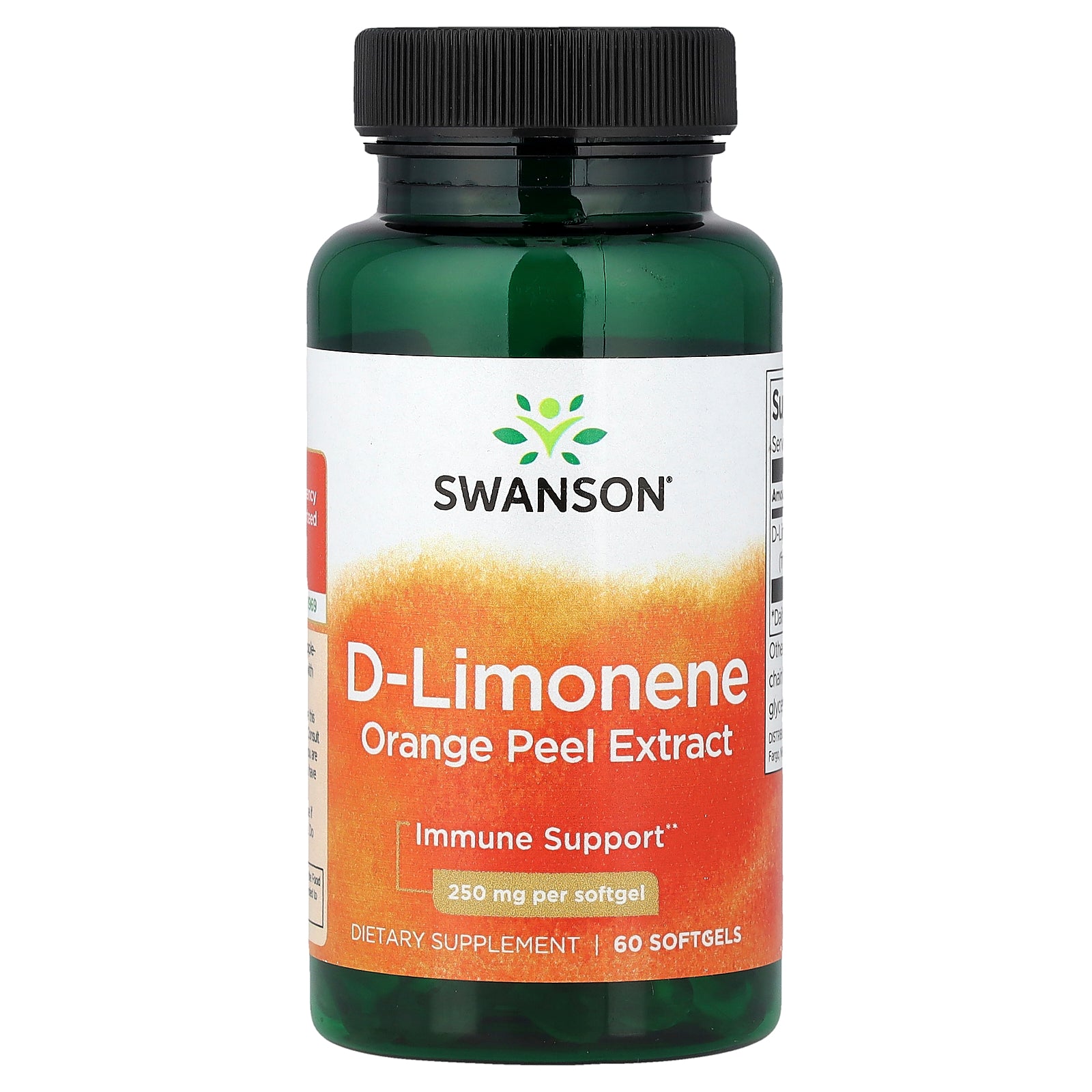 Swanson, D-Limonene, Orange Peel Extract, 250 mg, 60 Softgels