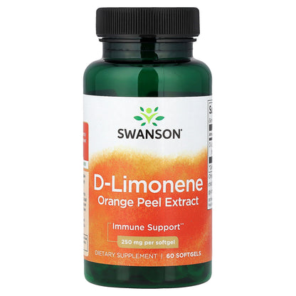 Swanson, D-Limonene, Orange Peel Extract, 250 mg, 60 Softgels