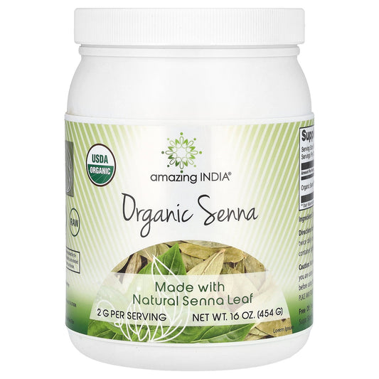 Amazing India, Organic Senna, 16 oz (454 g)
