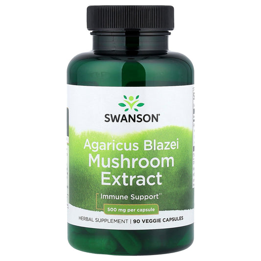 Swanson, Agaricus Blazei Mushroom Extract, 500 mg, 90 Veggie Caps