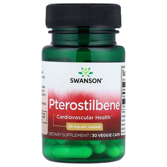 Swanson, Pterostilbene, 50 mg , 30 Veggie Caps