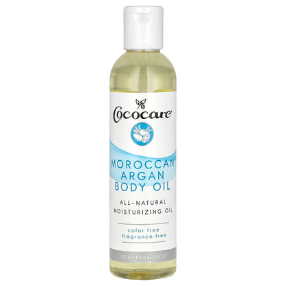 Cococare, Moroccan Argan Body Oil, Fragrance Free, 8.5 fl oz (250 ml)