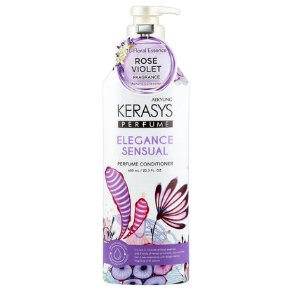 Kerasys, Elegance Sensual Perfume Conditioner, Rose Violet, 20.3 fl oz (600 ml)