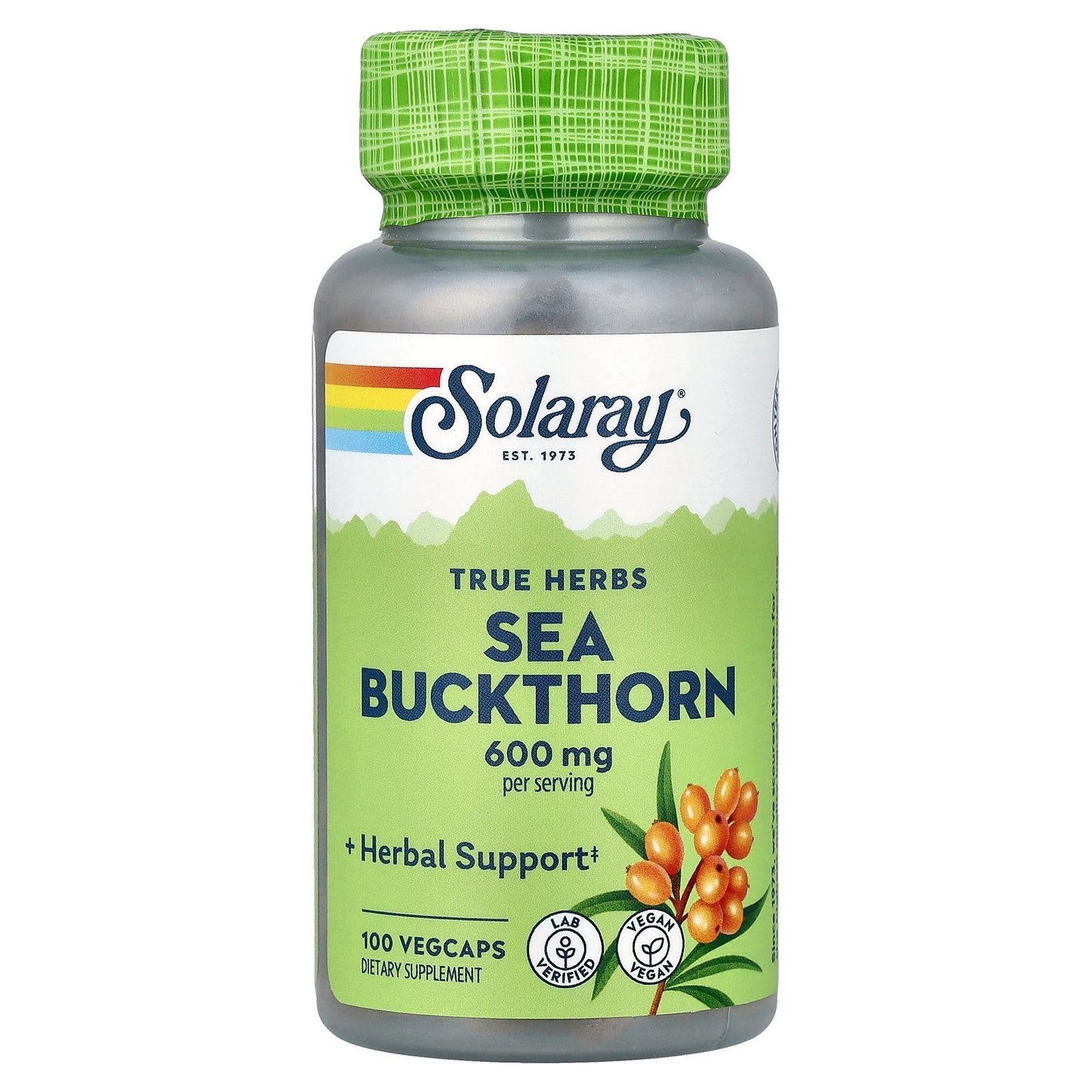 Solaray, Sea Buckthorn, 100 VegCaps (300 mg per Capsule)