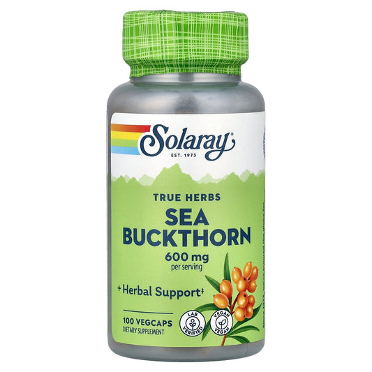 Solaray, Sea Buckthorn, 100 VegCaps (300 mg per Capsule)