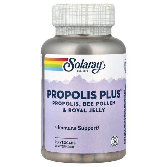 Solaray, Propolis Plus™, Propolis, Bee Pollen & Royal Jelly, 90 VegCaps