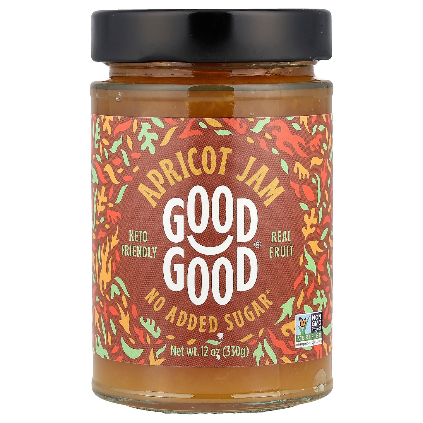 GOOD GOOD, Apricot Jam, 12 oz (330 g)