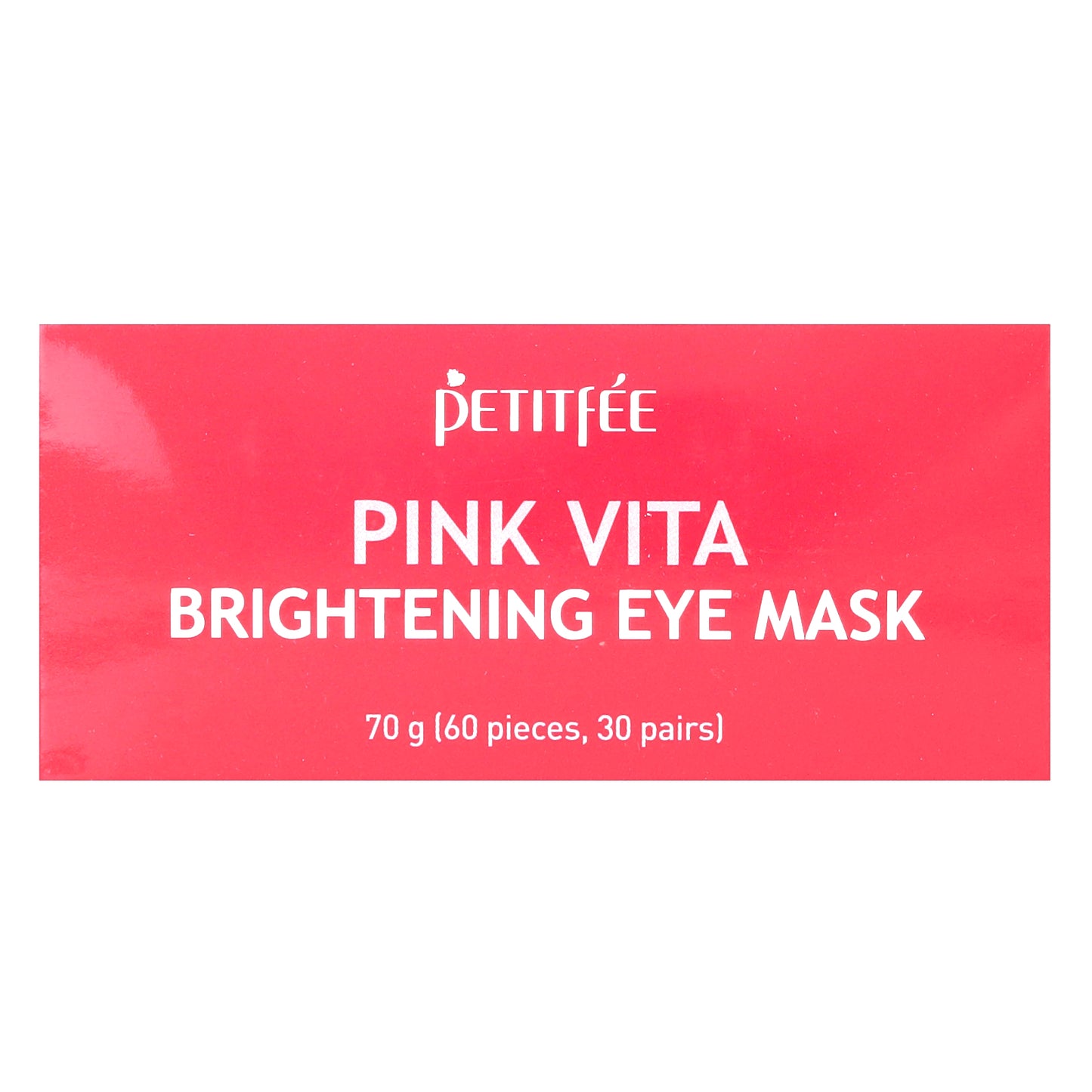 Petitfee, Pink Vita Brightening Eye Mask, 60 Pieces, 70 g