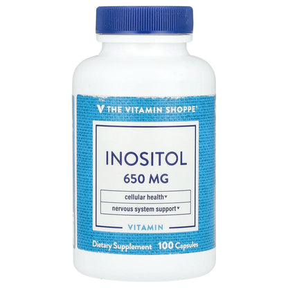 The Vitamin Shoppe, Inositol, 650 mg, 100 Capsules