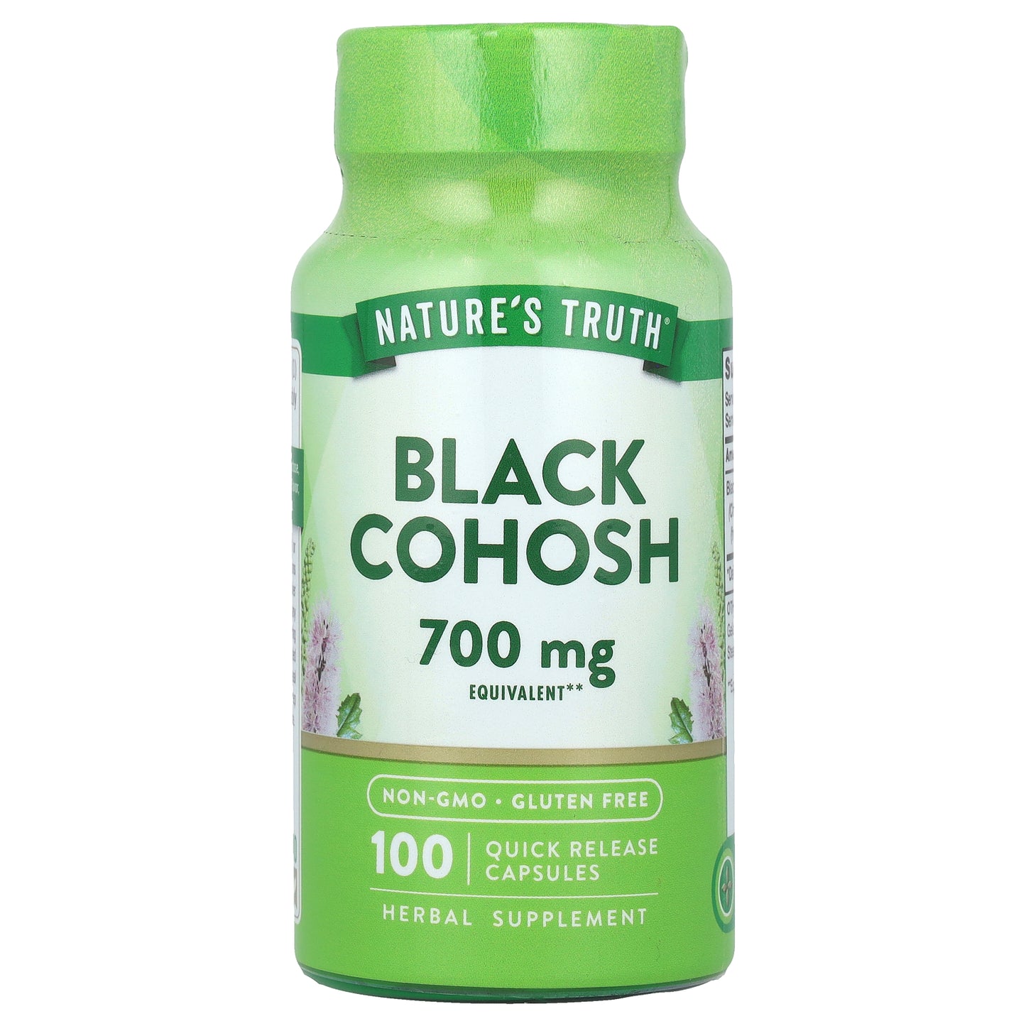 Nature's Truth, Black Cohosh, 700 mg, 100 Quick Release Capsules