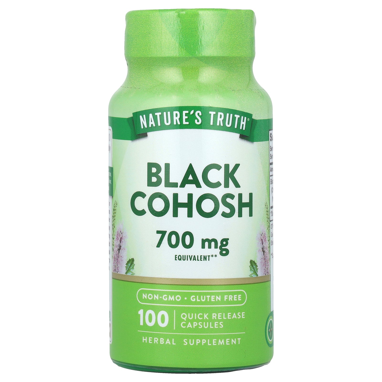 Nature's Truth, Black Cohosh, 700 mg, 100 Quick Release Capsules