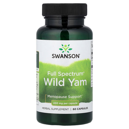 Swanson, Full Spectrum®, Wild Yam, 400 mg, 60 Capsules