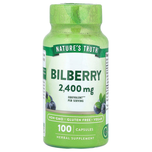 Nature's Truth, Bilberry, 100 Capsules (1,200 mg per Capsule)