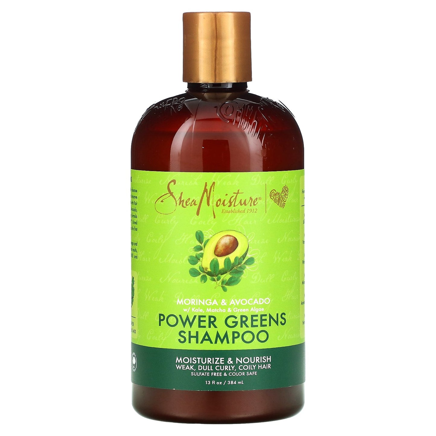 SheaMoisture, Power Greens Shampoo, Moringa & Avocado, 13 fl oz (384 ml)