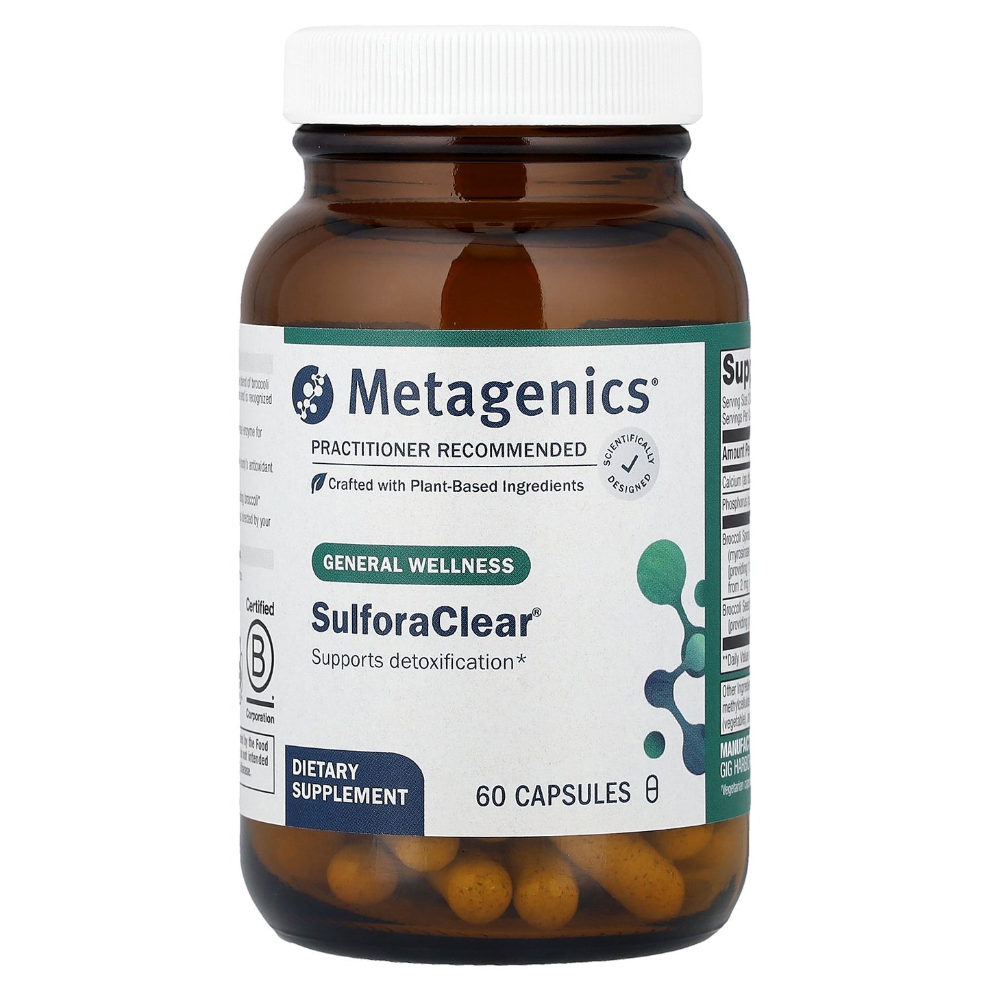 Metagenics, SulforaClear®, 60 Capsules