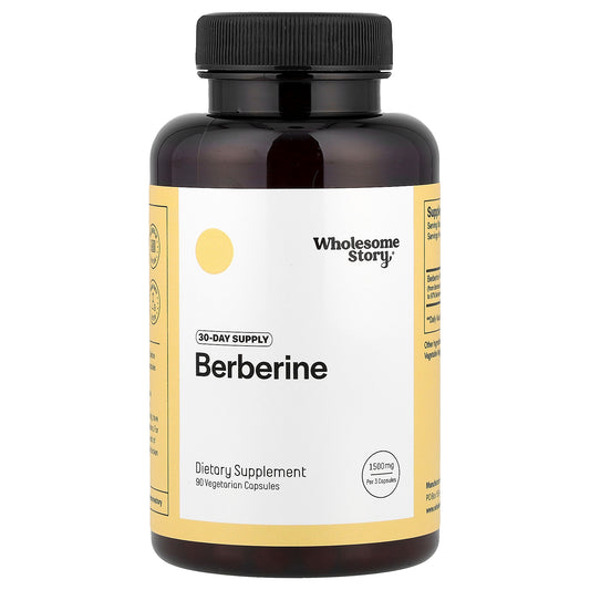 Wholesome Story, Berberine, 90 Vegetarian Capsules (500 mg per Capsule)