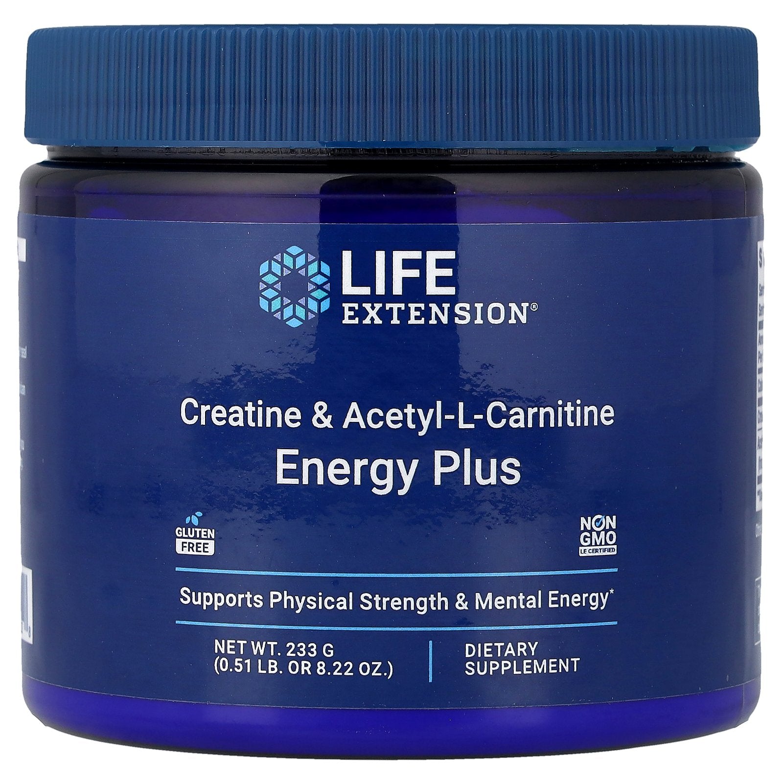 Life Extension, Creatine & Acetyl-L-Carnitine, Energy Plus, 0.51 lb (233 g)