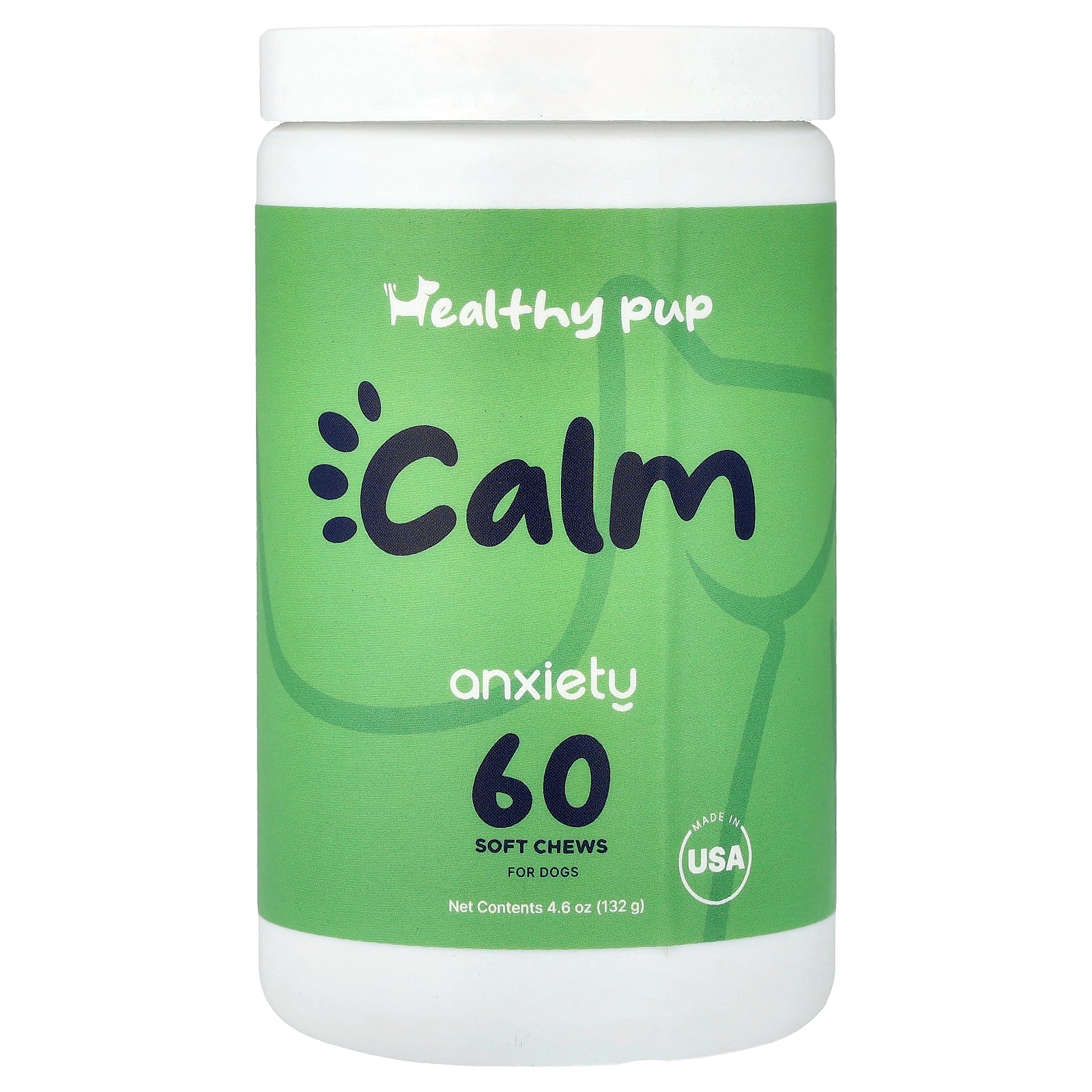 Healthy Pup, Calm, Anxiety, For Dogs, 60 Soft Chews, 4.6 oz (132 g)