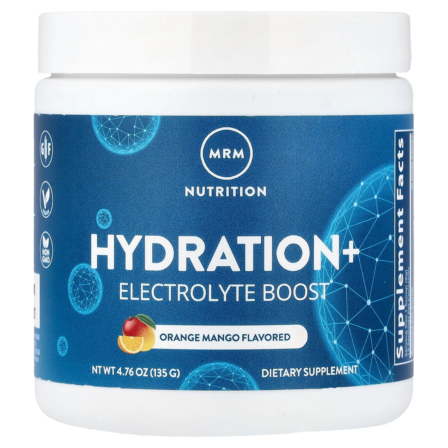 MRM Nutrition, Hydration+ Electrolyte Boost, Orange Mango, 4.76 oz (135 g)