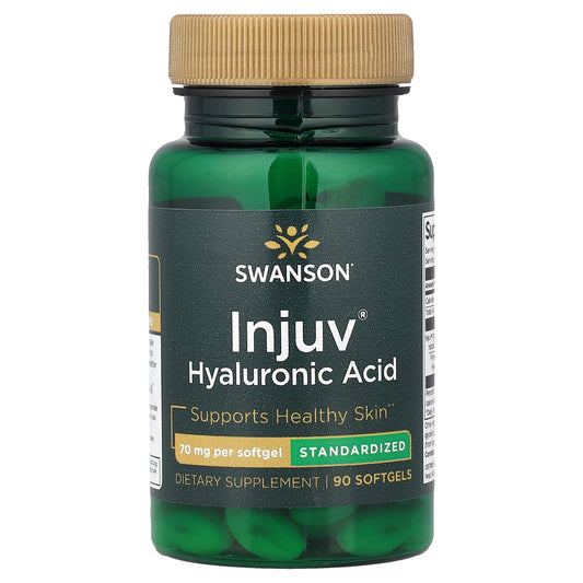 Swanson, Injuv® Hyaluronic Acid, Standardized, 70 mg, 90 Softgels