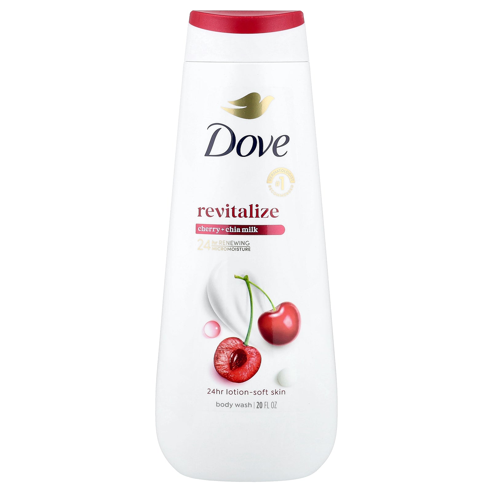 Dove, Revitalize Body Wash, Cherry + Chia Milk, 20 fl oz