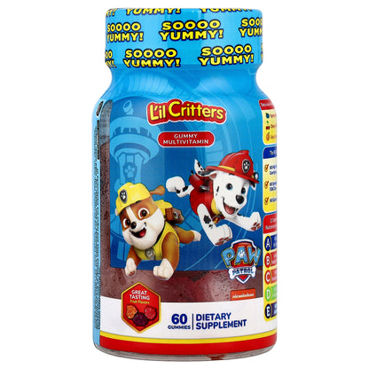 L'il Critters, Paw Patrol™ Gummy Multivitamin, Fruit, 60 Gummies