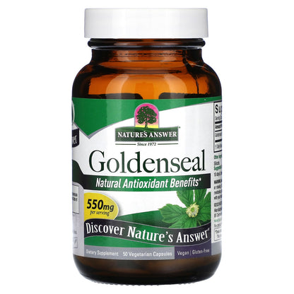 Nature's Answer, Goldenseal Root, 550 mg, 50 Vegetarian Capsules