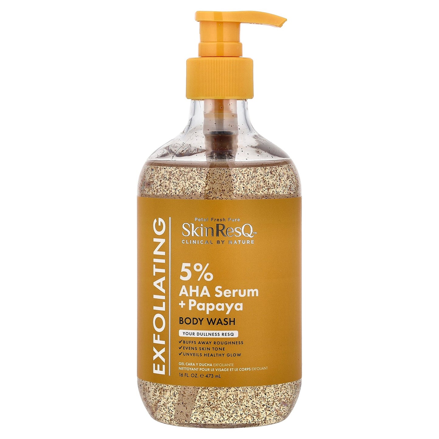 Petal Fresh, Skin ResQ™, Body Wash, 5% AHA Serum + Papaya, 16 fl oz (473 ml)