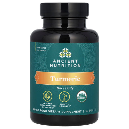 Ancient Nutrition, Turmeric, Once Daily, 30 Tablets