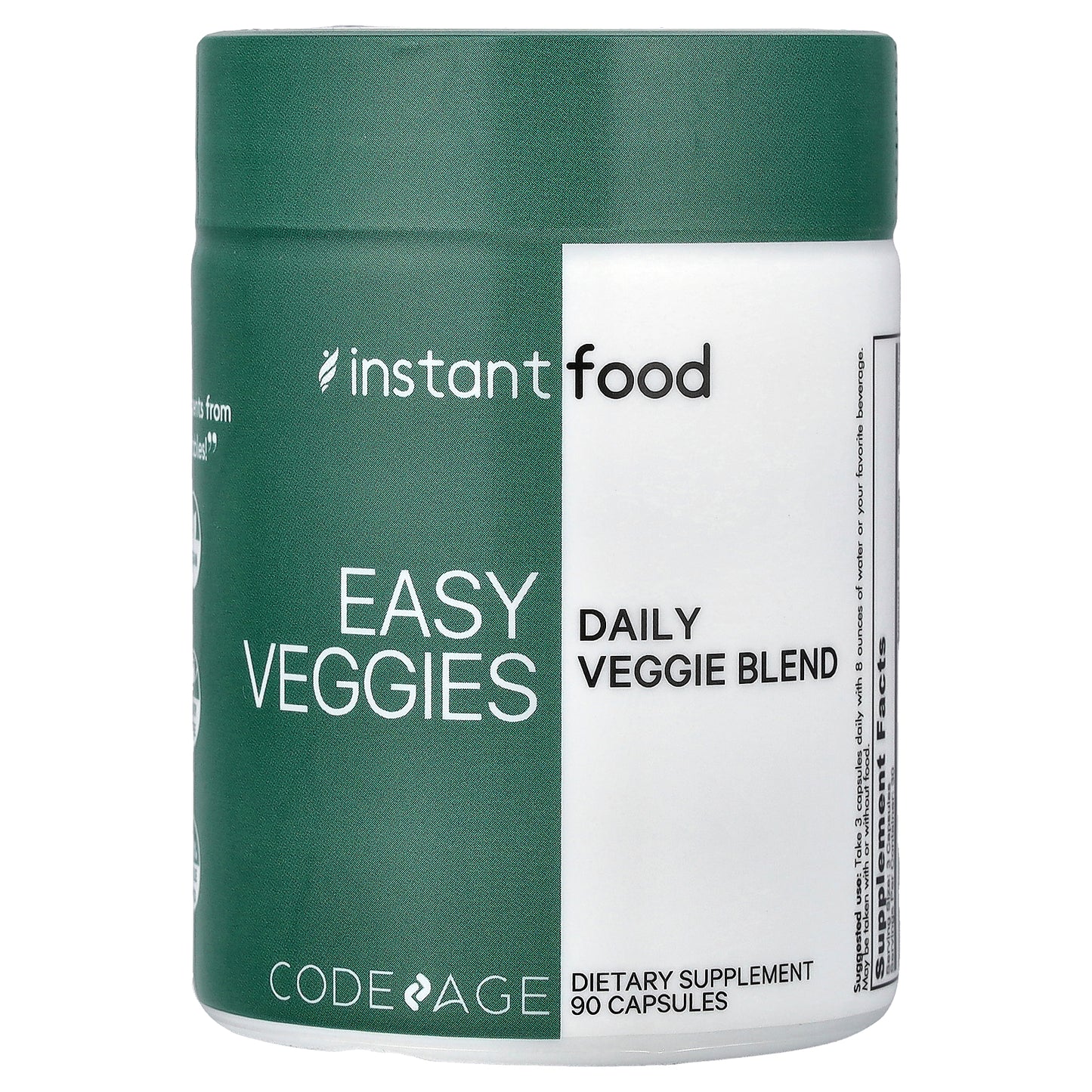 Codeage, Instant Food, Easy Veggies, Daily Veggie Blend, 90 Capsules