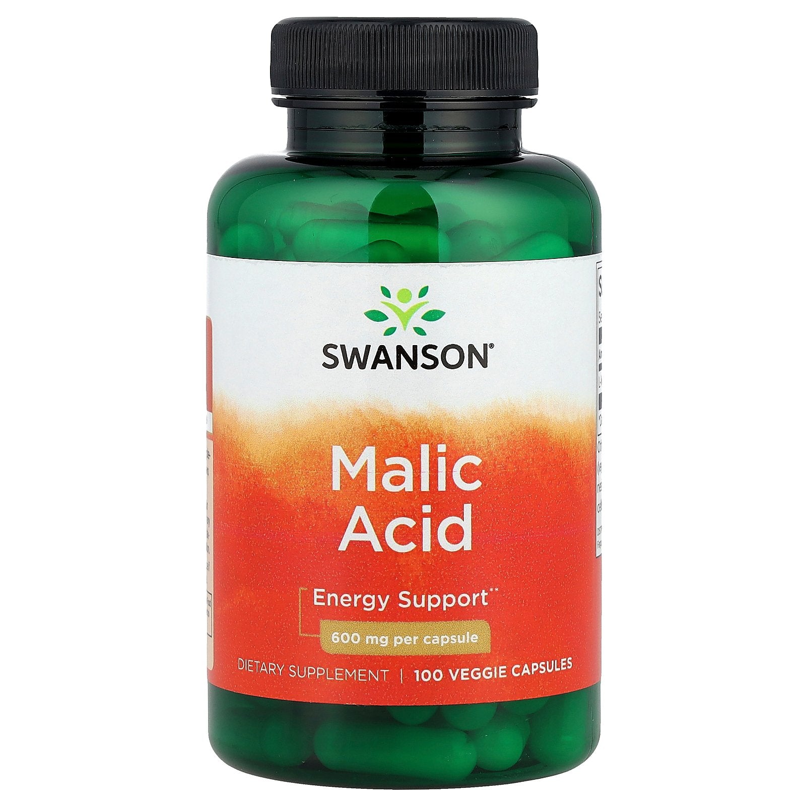 Swanson, Malic Acid, 600 mg, 100 Veggie Capsules