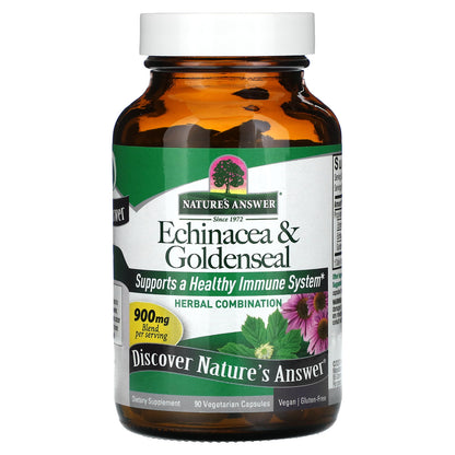 Nature's Answer, Echinacea & Goldenseal, 90 Vegetarian Capsules
