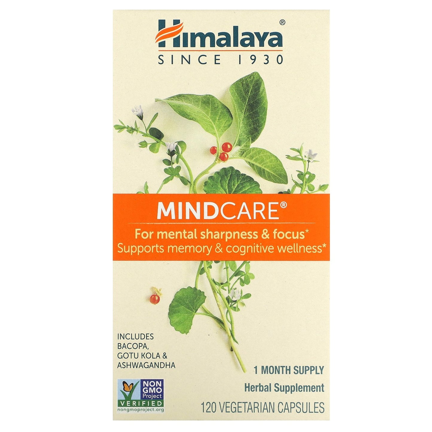 Himalaya, MindCare, 120 Vegetarian Capsules